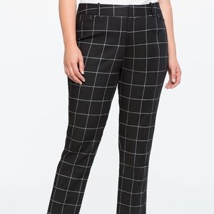 Eloquii Kady fit windowpane pant